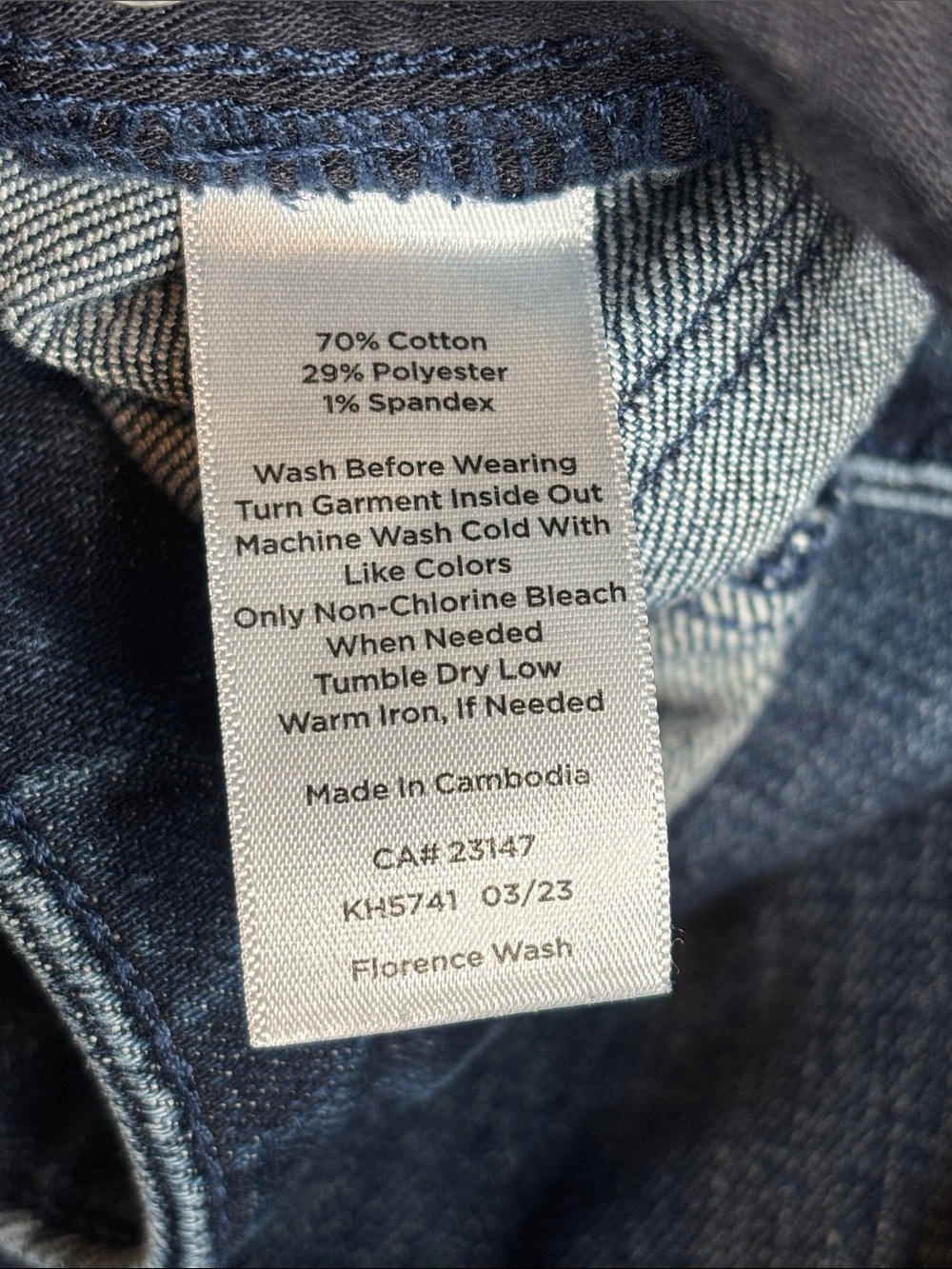 π Talbots Dark Wash Straight Leg Jeans Womenβs 4P Stretch Denim Petite π - Picture 4 of 12